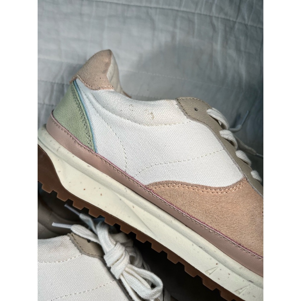 Madewell Colorblock Sneakers Women 9 Neutral Casual‎ Everyday Lace Up Shoes - Picture 12 of 13